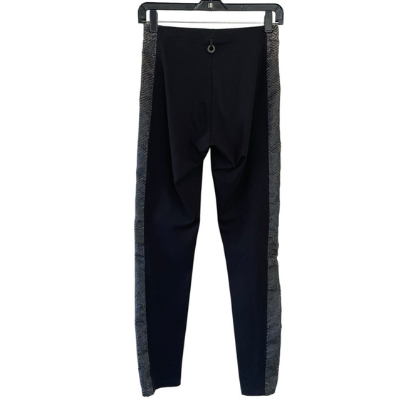 SAVE THE QUEEN Women's Size Small Black Textured Panels Pull-On Leggings Pants - Picture 4 of 9